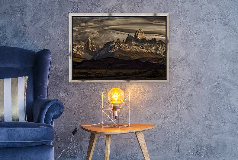 Striped sky over the Patagonia spikes by 1x