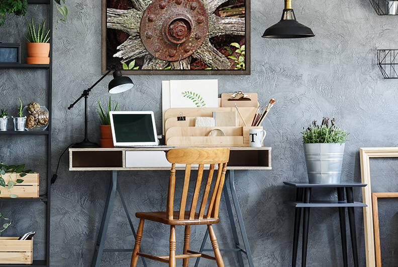 Ten Old Wood Spokes by Deb Oppermann