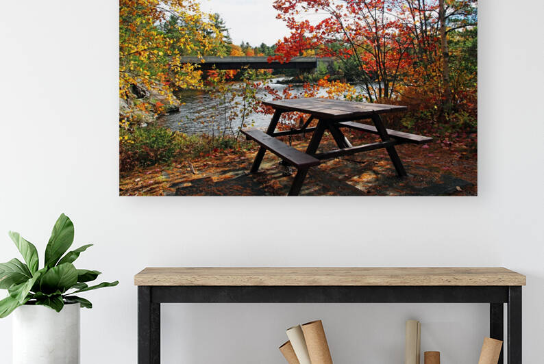 Anyone For Fall Picnic By The Lake by Deb Oppermann