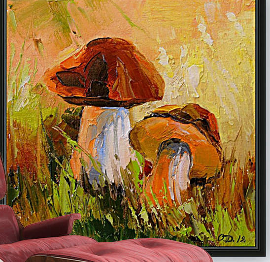 White mushrooms by Olha Darchuk 
