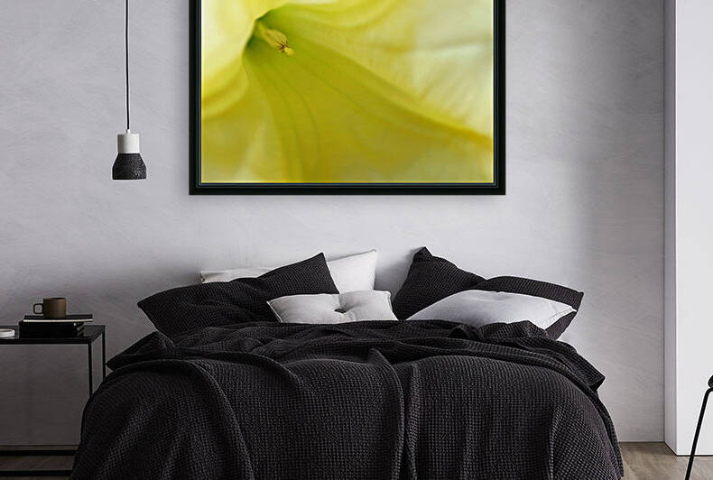Abstract Angels Trumpet In Yellow by Deb Oppermann