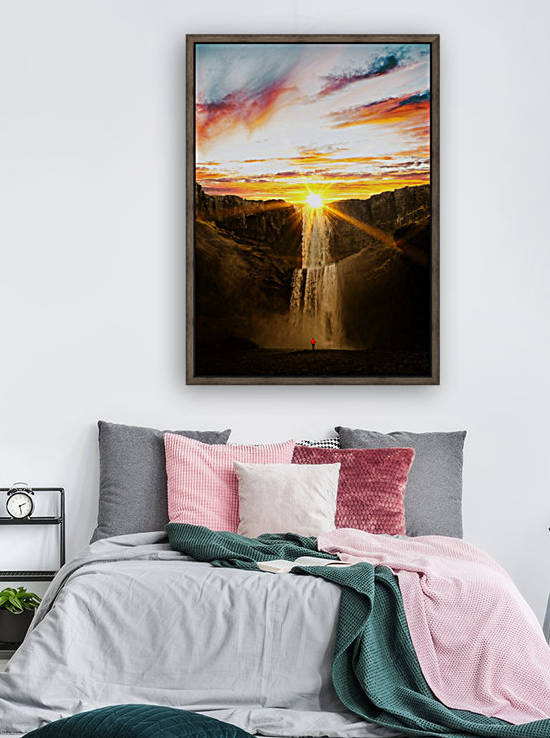 Waterfall at sunset by DroneVue360