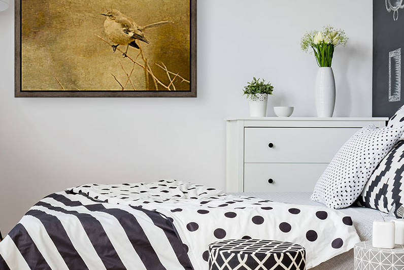 Mockingbird Canvas by Ricky A Richardson 