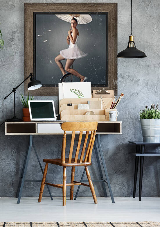 Lady on a unicycle by Johan Swanepoel