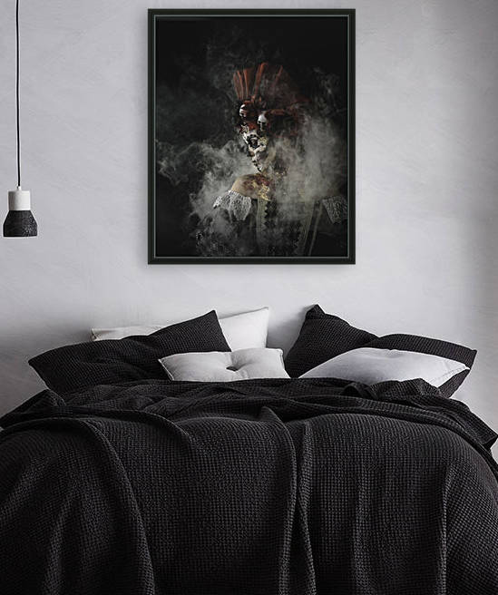 Young girl in the image of Santa Muerte by Faces Studio