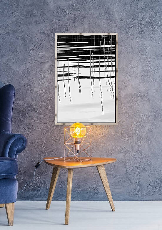 Light And Shadow  Reeds Abstract I by Deb Oppermann