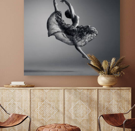 Ballerina jumping by Johan Swanepoel