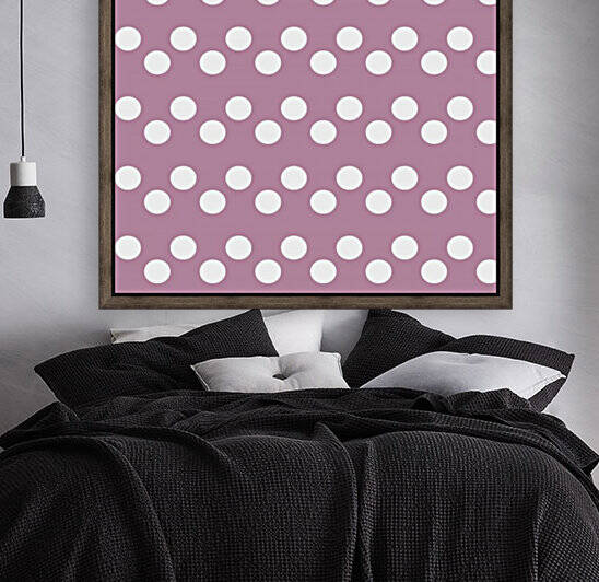 DARK MAUVE Polka Dots by rizu_designs