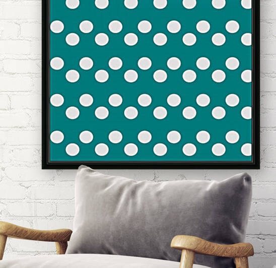 Dark Cyan Polka Dots by rizu_designs