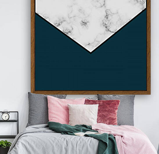 ABSTRACT CYAN MODERN MARBLE by rizu_designs