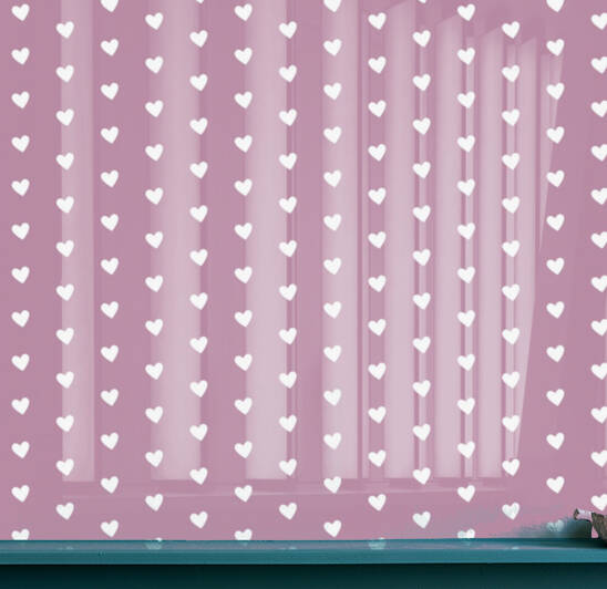 DARK MAUVE Heart Shape Pattern by rizu_designs