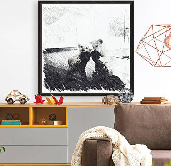 Playful white lion cubs by Lindsee Peterson