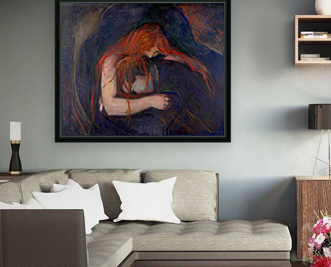 Vampire by Edvard Munch