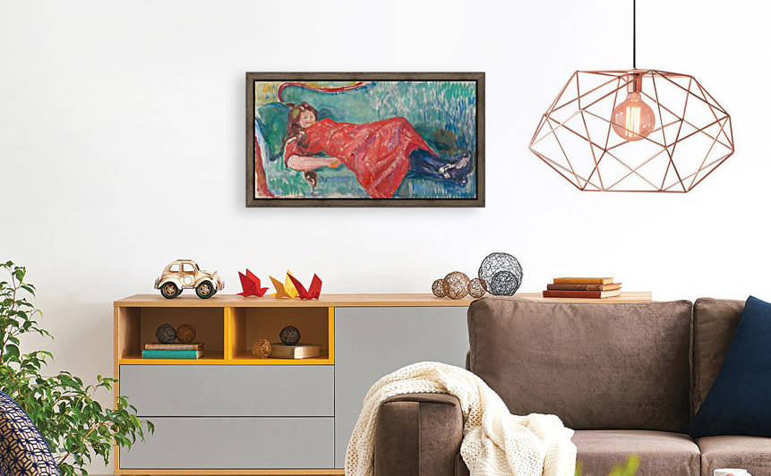 On the Sofa by Edvard Munch