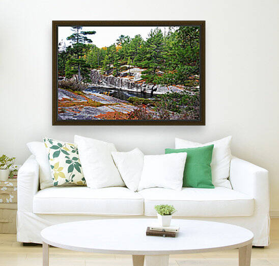 Overlooking The French River by Deb Oppermann