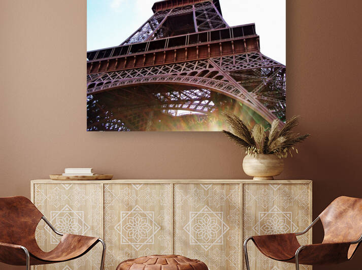 Eiffel Tower With Solar Flare by Deb Oppermann