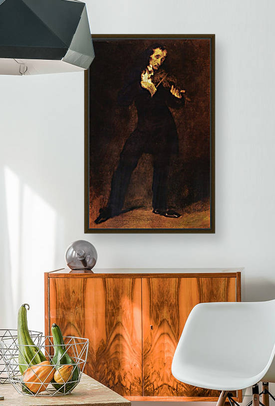 Portrat Paganinis by Eugene Delacroix