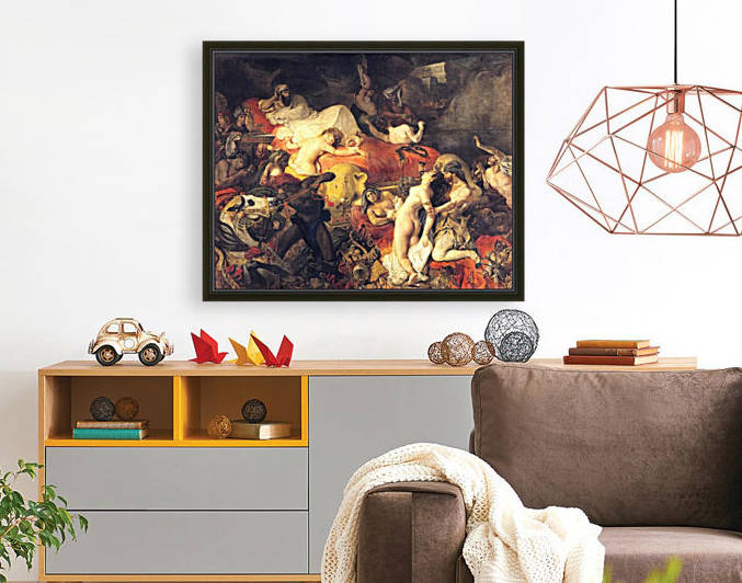 La Mort de Sardanapale by Eugene Delacroix