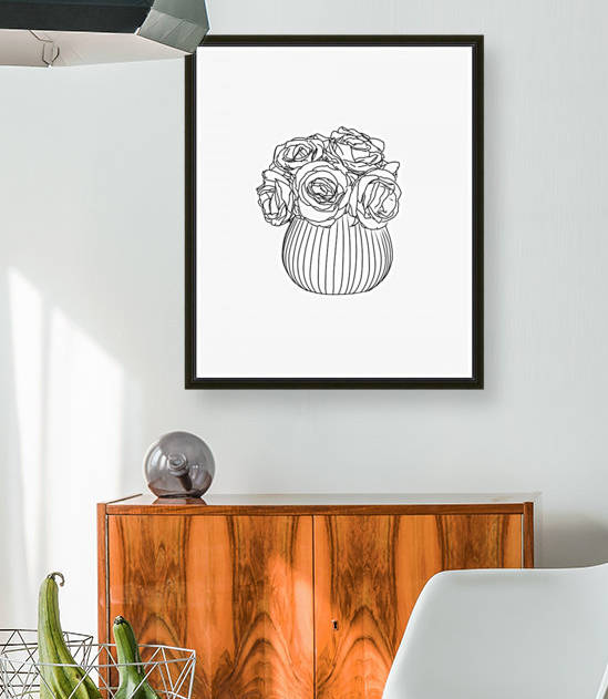 Line Drawing by Ornella Art