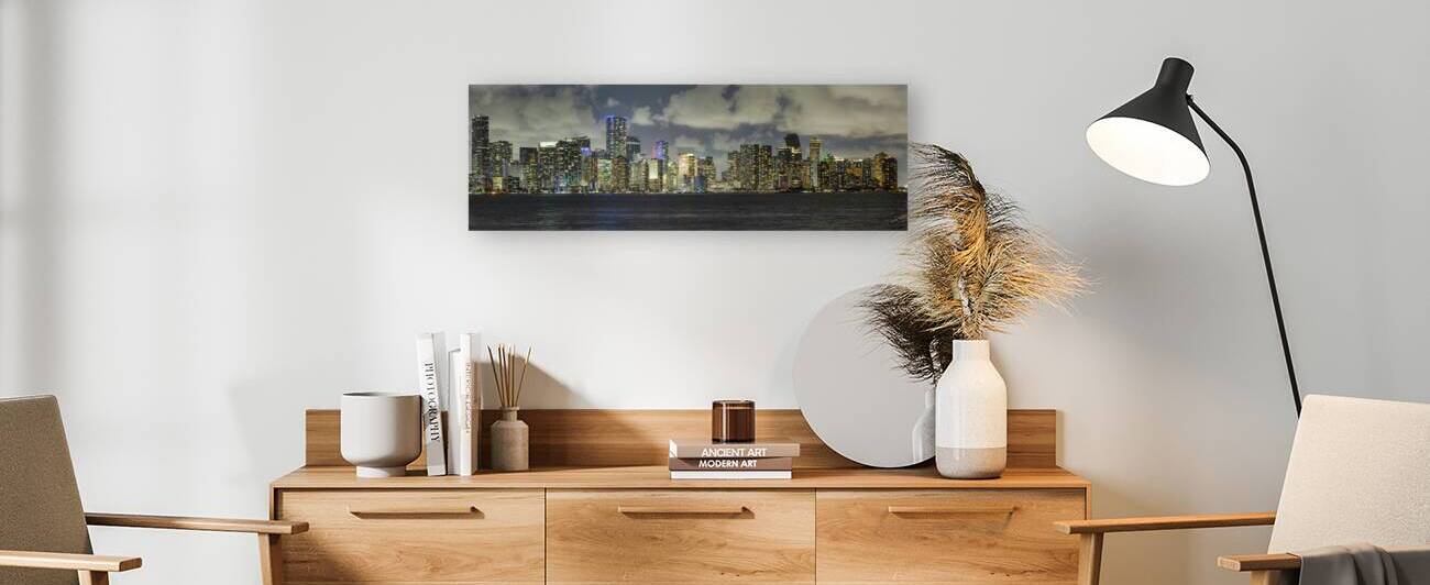 20x60 Miami Skyline by Gary M Slane