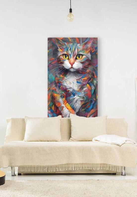 cat abstract by Irfan chishty