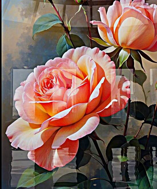 A Pink Rose In The Morning Sun Captivating AI Concept Art by Xzendor7 by xzendor7