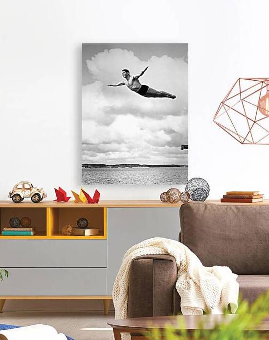 1930s MAN SWAN DIVING FROM HIGH DIVING BOARD 180271 by Panoramic Images