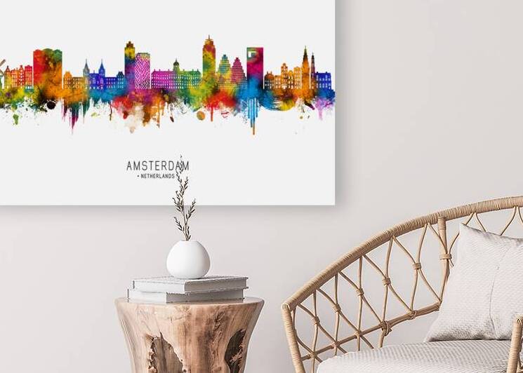 Amsterdam Netherlands Skyline by Towseef Dar