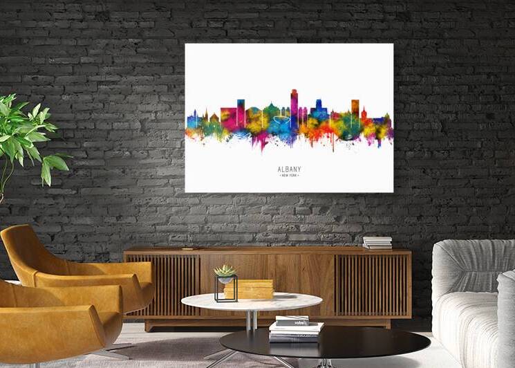 Albany New York Skyline by Towseef Dar