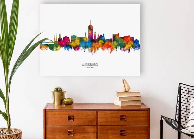 Augsburg Germany Skyline by Towseef Dar