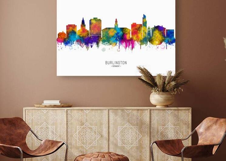 Burlington Vermont Skyline by Towseef Dar