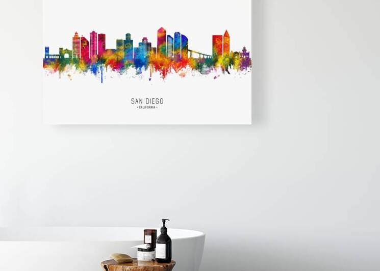 San Diego California Skyline by Towseef Dar