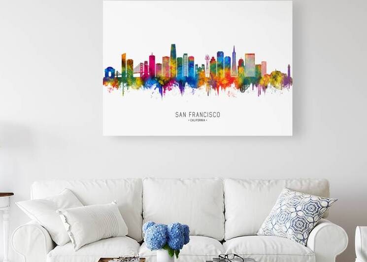 San Francisco California Skyline by Towseef Dar