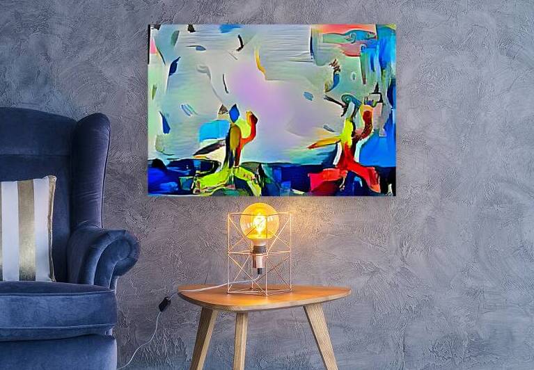 Abstract Dance of Colors by Luciano