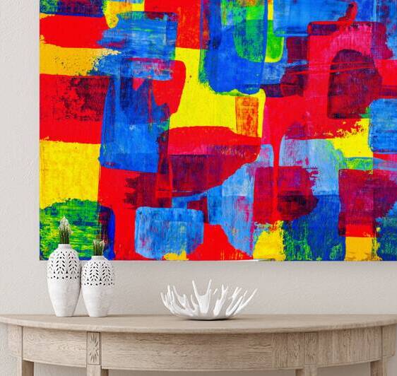 Hand painted colorful abstract artwork. by TAHDAINI