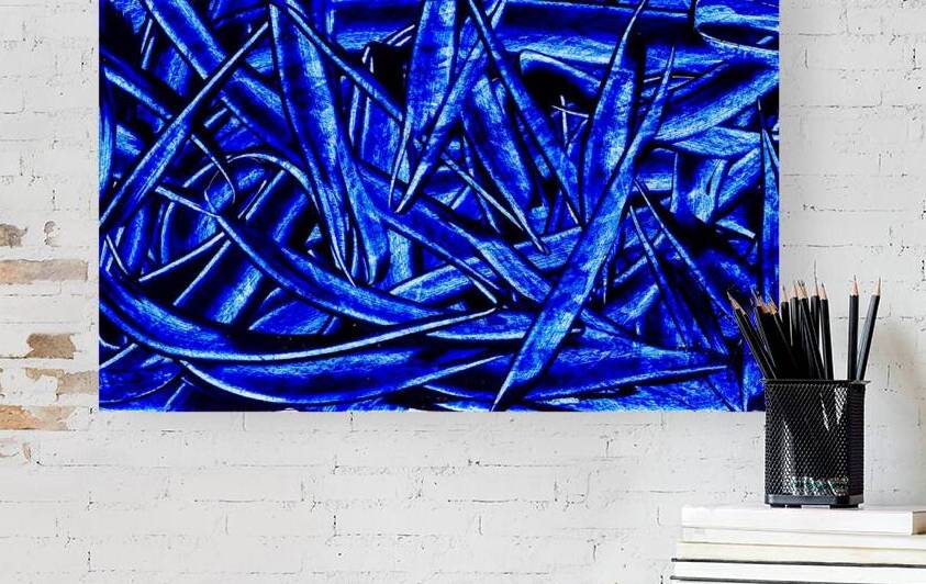 Abstract blue painting by TAHDAINI