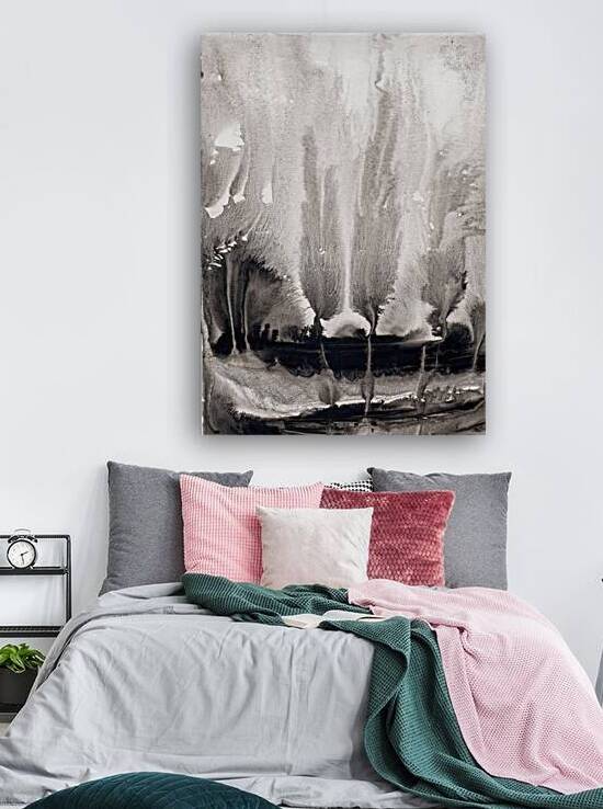 Abstrcat black paint artwork. by TAHDAINI