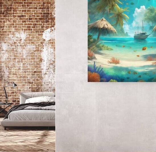 Visualize a pristine tropical beach with crystal-clear by Best Artist