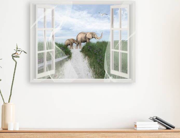 Elephants Outside My Window by Susan Paradise Burke