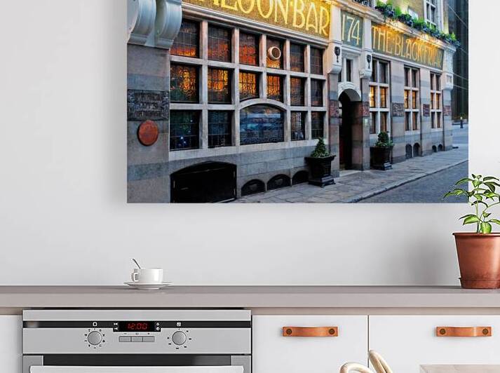 The Black Friar Saloon Bar London Pub by Gill Billington