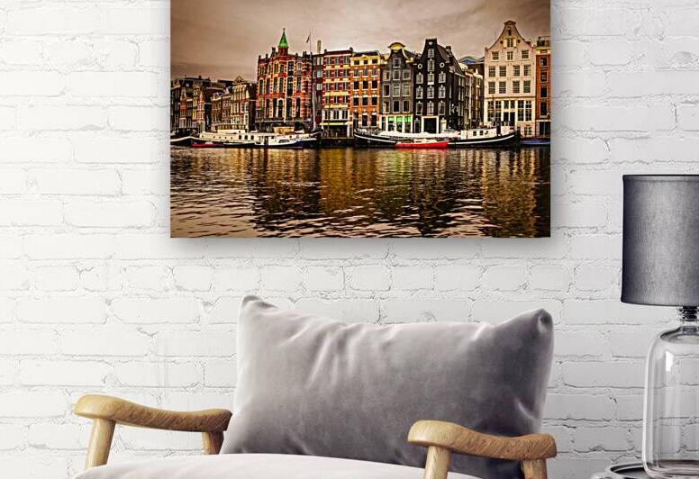 Amsterdam River Reflections at Sunset by Norma Brandsberg Photography