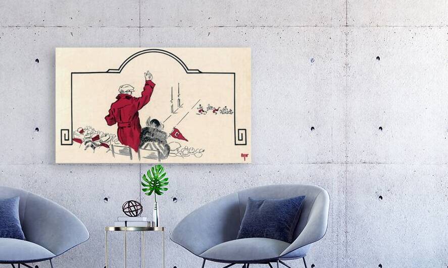 1929 Centenary Football Art by Row One Brand