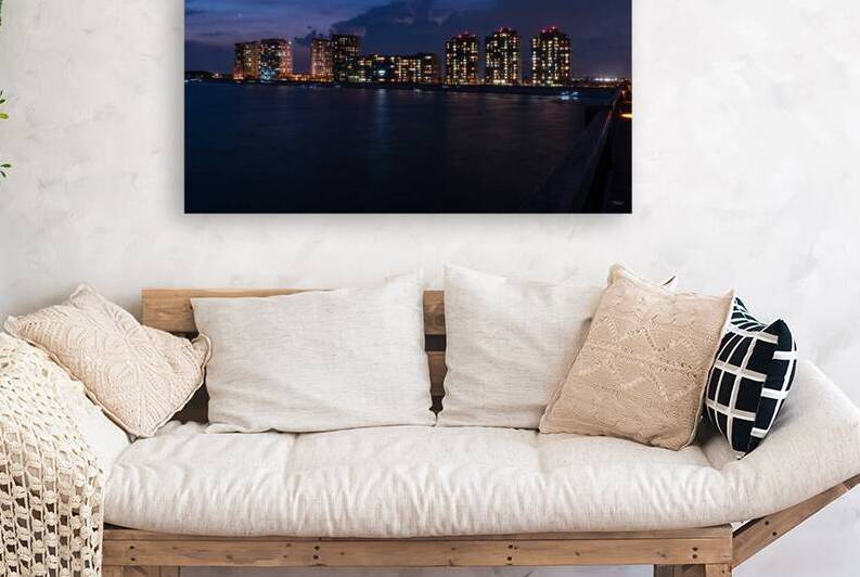 Navarre Beach Skyline Night by Jennifer White