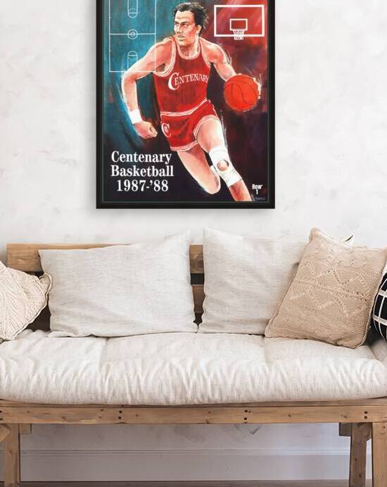 1987 Centenary Basketball Art by Ron Rice by Row One Brand