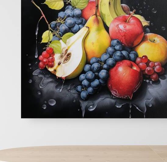 Luscious Droplets A Vivid Watercolor Still Life o by Digiart