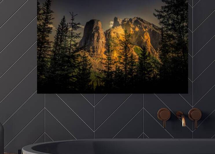 Moraine Mountain Alberta Canada Mountain Peak a Boo by Norma Brandsberg Photography