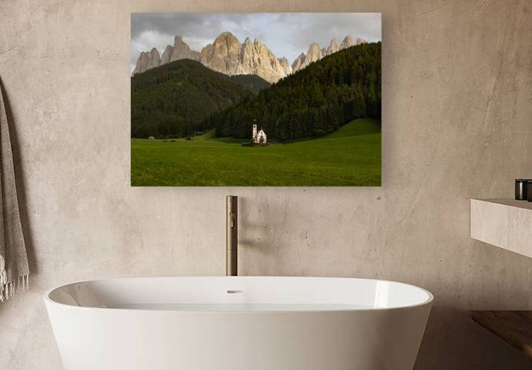 Dolomite St Johann Val Funes Church by Norma Brandsberg Photography