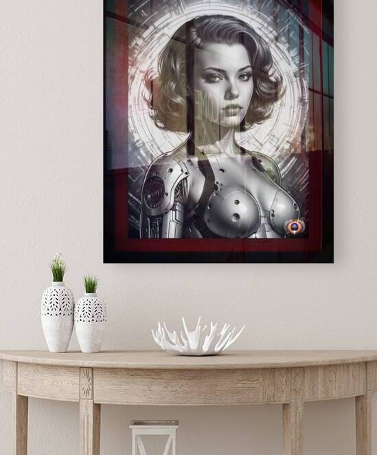 Machine Adaptation Alluring AI Concept Portrait Art by Xzendor7 by xzendor7