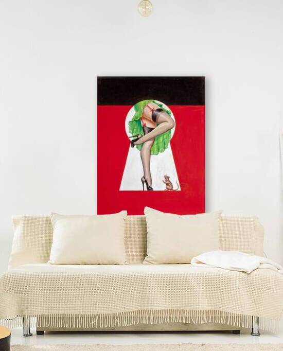 Keyhole Pin Up and a Mouse by vintagesupreme