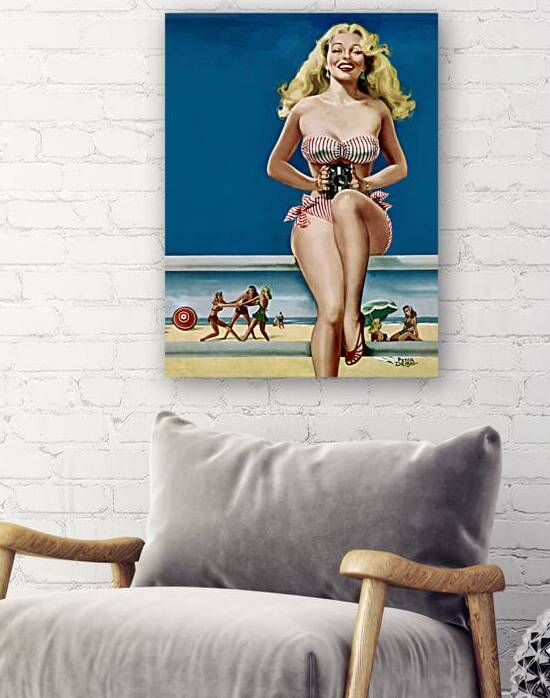 Pin Up Blonde with Camera by vintagesupreme